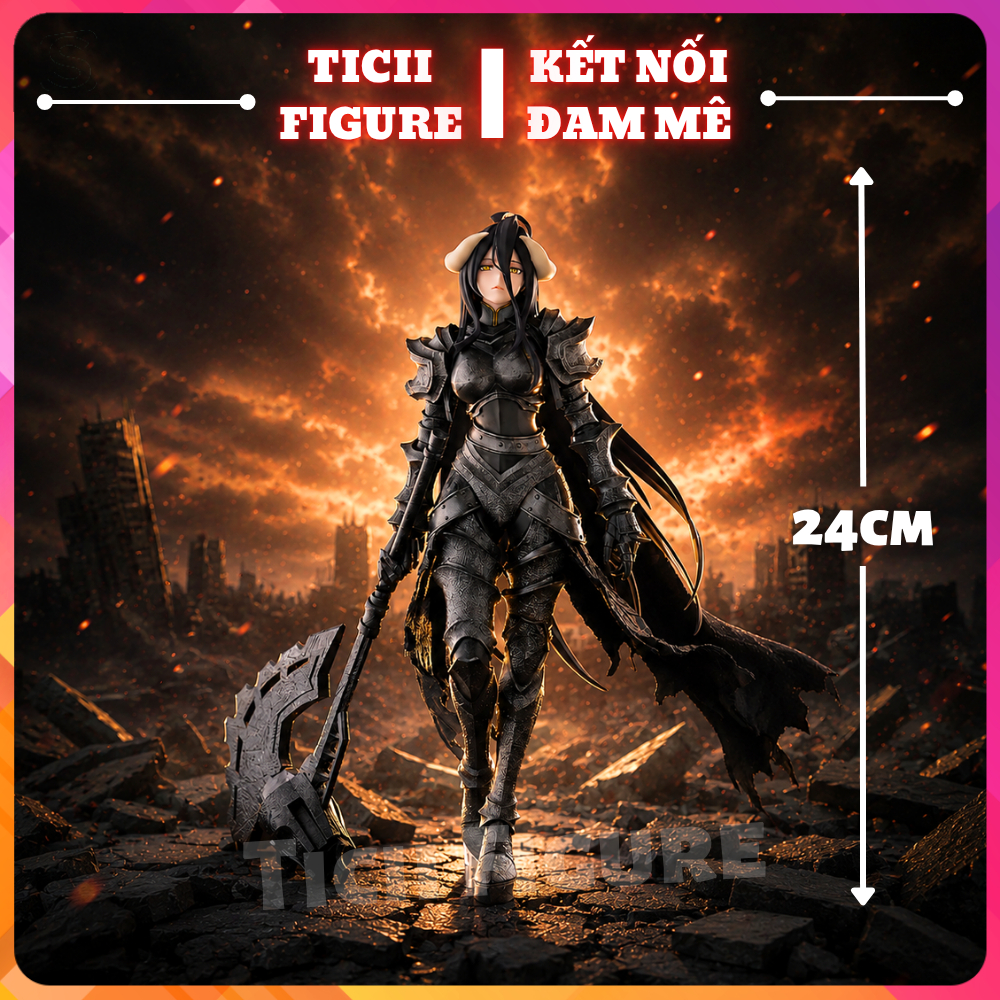 (Có sẵn) Mô hình Overlord Albedo Armor Edition 24cm fullbox siêu nét