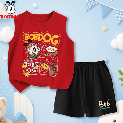 Bộ quần áo bé trai BOBDOG, set đồ cho bé mặc hè vải thun cotton mỏng mát siêu cute BD-BDO07-BDQ01