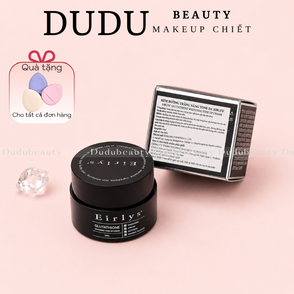 Kem dưỡng Eirlys' Glutathione Whitening Tone Up Cream Mini 10ml