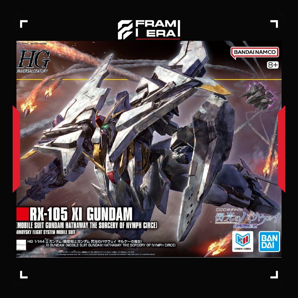Mô Hình Lắp Ráp HG 1/144 RX-105 Xi Gundam Hathaway’s Flash The Sorcery of Nymph Circle Bandai Chính 