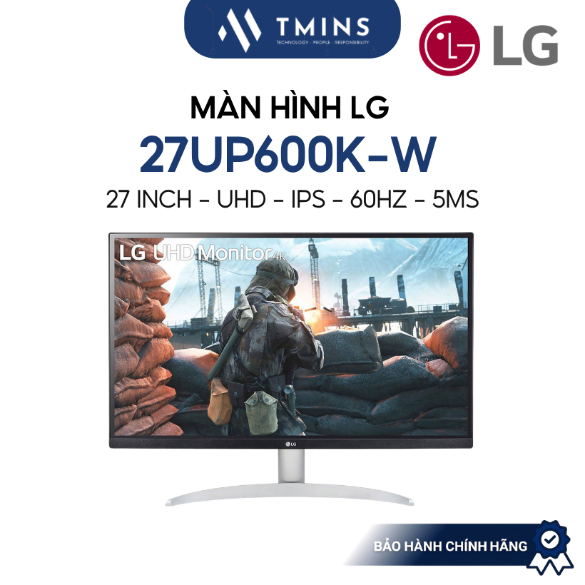 Màn hình 27 Inch LG 27UP600K-W IPS, 4K, 60Hz, 5ms - Bảo hành chính hãng 24 tháng