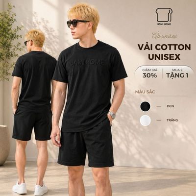[GIẢM 50%] Áo thun nam nữ unisex BAMI HOME, form rộng oversize, thoáng mát, co giãn tốt, thoải mái AUN02