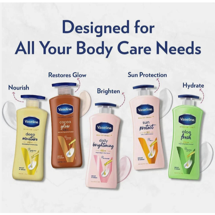 MẪU MỚI - Sữa Dưỡng Thể Vaseline Body Lotion 725ml (đủ màu) - Bản Mỹ