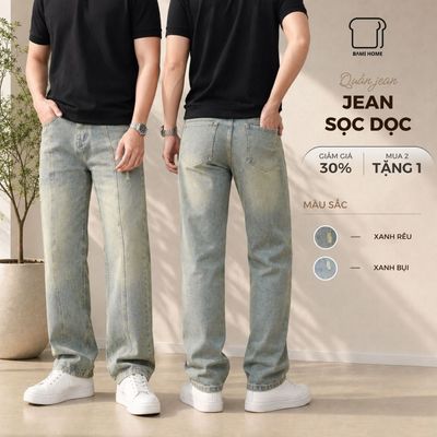 Quần Jean Nam Cao Cấp MAVEN JEANS BAMI HOME Ống Suông, Tôn Dáng, Dễ Phối Đồ QJ11