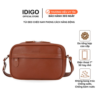 Túi xách công sở thời trang nam, túi đeo chéo nam phom chữ nhật năng động DEVANTO MB2-1202D