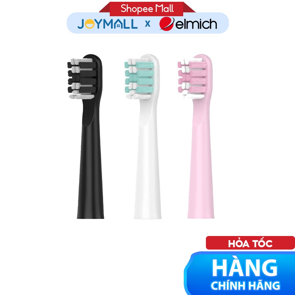 Đầu thay thế bàn chải điện Elmich TBE-8454_RB, Hàng chính hãng, sợi Dupont siêu mềm - JoyMall