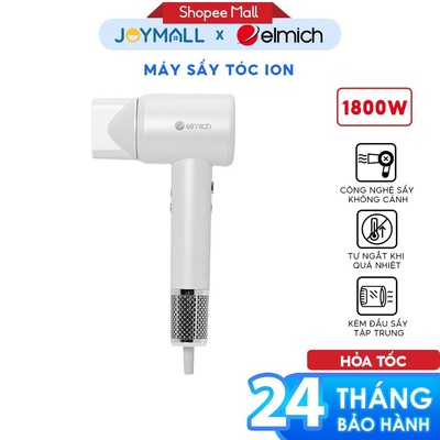 Máy Sấy Tóc Ion Elmich HDE8593, Hàng Chính Hãng, Kèm Đầu Sấy, Công Nghệ Sấy Không Cánh - JoyMall