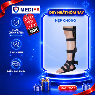 Nẹp Chống Xoay Dài Orbe H2 Cố Định Khớp Cổ Chân Sau Chấn Thương Ở Tư Thế Nằm, Vải Cotton Thoáng Khí Và Nẹp Hợp Kim Nhôm