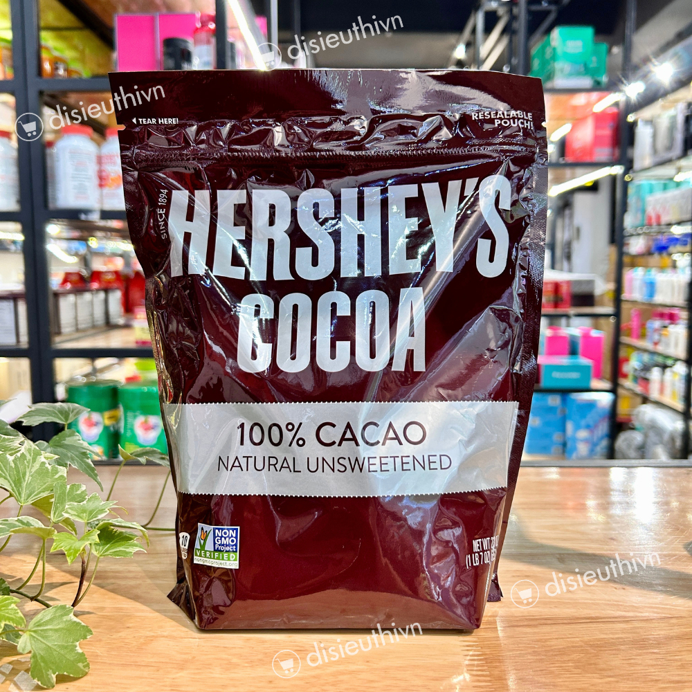 [Bịch 652g] Bột Cacao Hershey's Cacao Nguyên Chất 652g