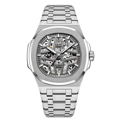 Đồng hồ nam chính hãng I&W Carnival 763G-T3 ,Kính sapphire,chống xước,Chống nước 50m,BH24 tháng,Máy cơ,dây kim loại xịn