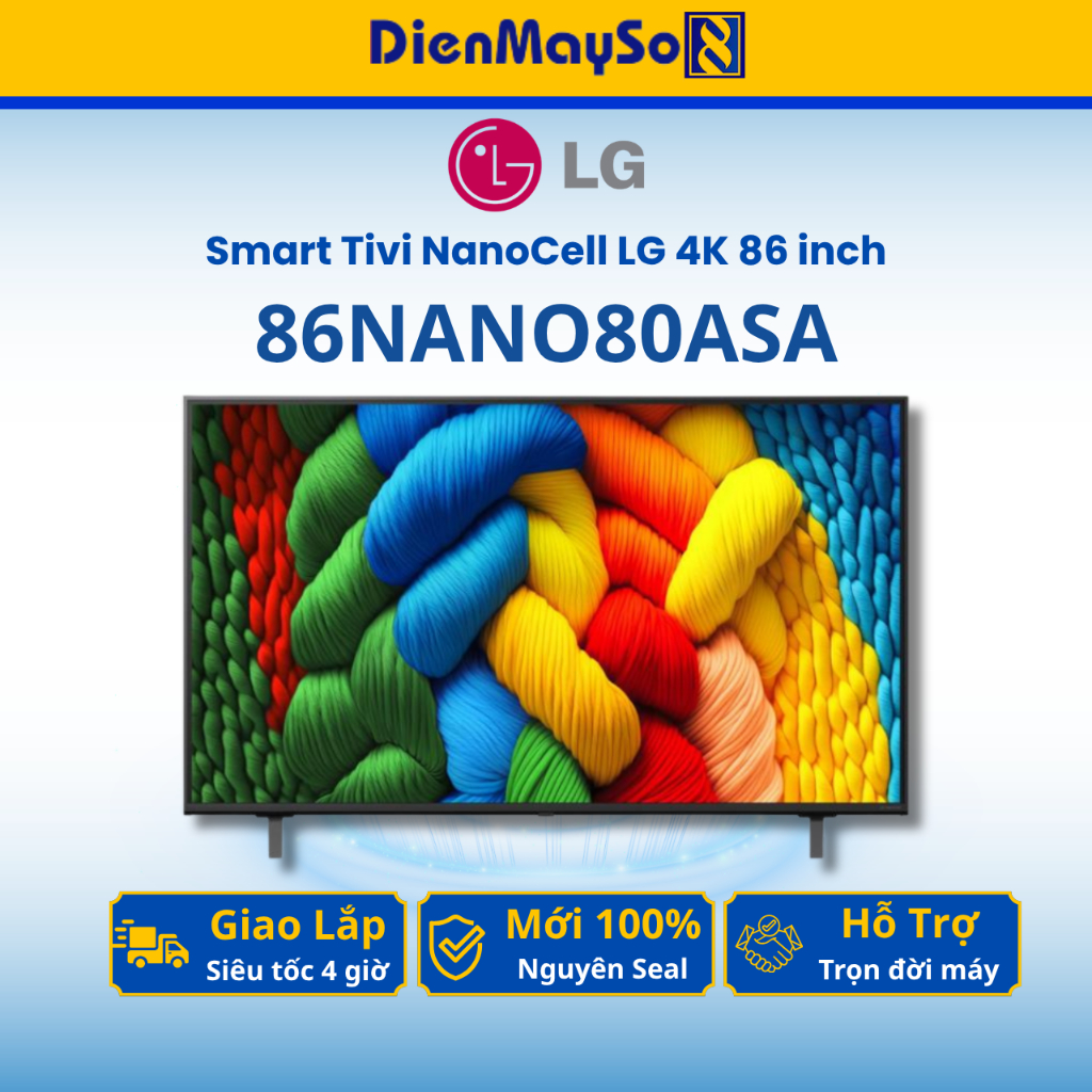 Smart Tivi NanoCell LG 4K 86 inch 86NANO80ASA