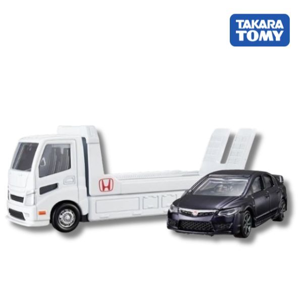 MÔ HÌNH ĐỒ CHƠI XE TOMICA TRANSPORTER HONDA CIVIC TYPE R FD2 - CHÍNH HÃNG TAKARA TOMY