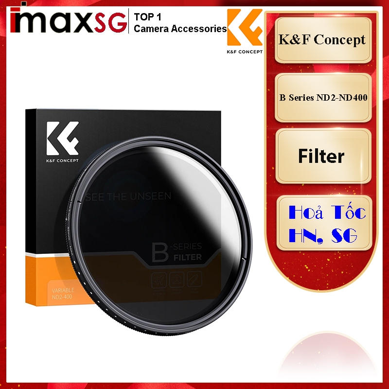 Kính lọc Filter K&F Concept Variable ND2-400 Series B, Chính hãng