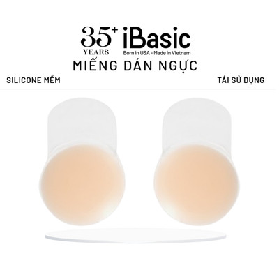 [MUA 1 TẶNG 1] Miếng dán ngực silicone iBasic nâng đỡ vòng 1 sử dụng nhiều lần PK091