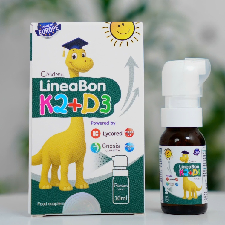 .Lineabon vitamin D3 K2 - Hỗ Trợ Hấp Thu Canxi Cho Trẻ