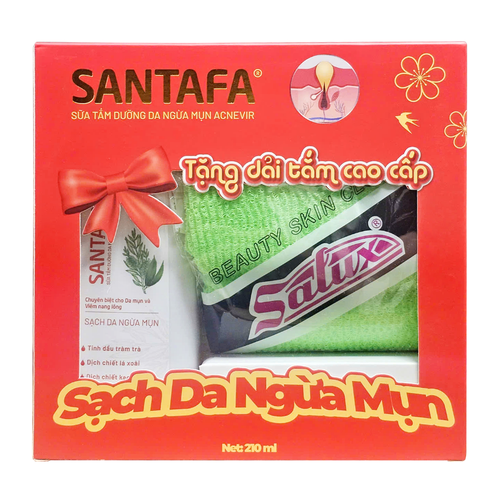 KM Sữa Tắm Mụn Lưng Acnevir Giúp Giảm Viêm Nang Lông, Làm Sạch, Giúp Trắng Da NTFL
