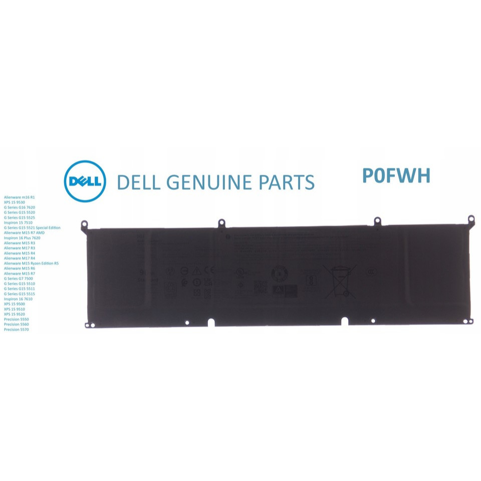 Pin Dell Alienware M16 R2 Inspiron 16 Plus 7640 P0FWH POFWH M9GD0