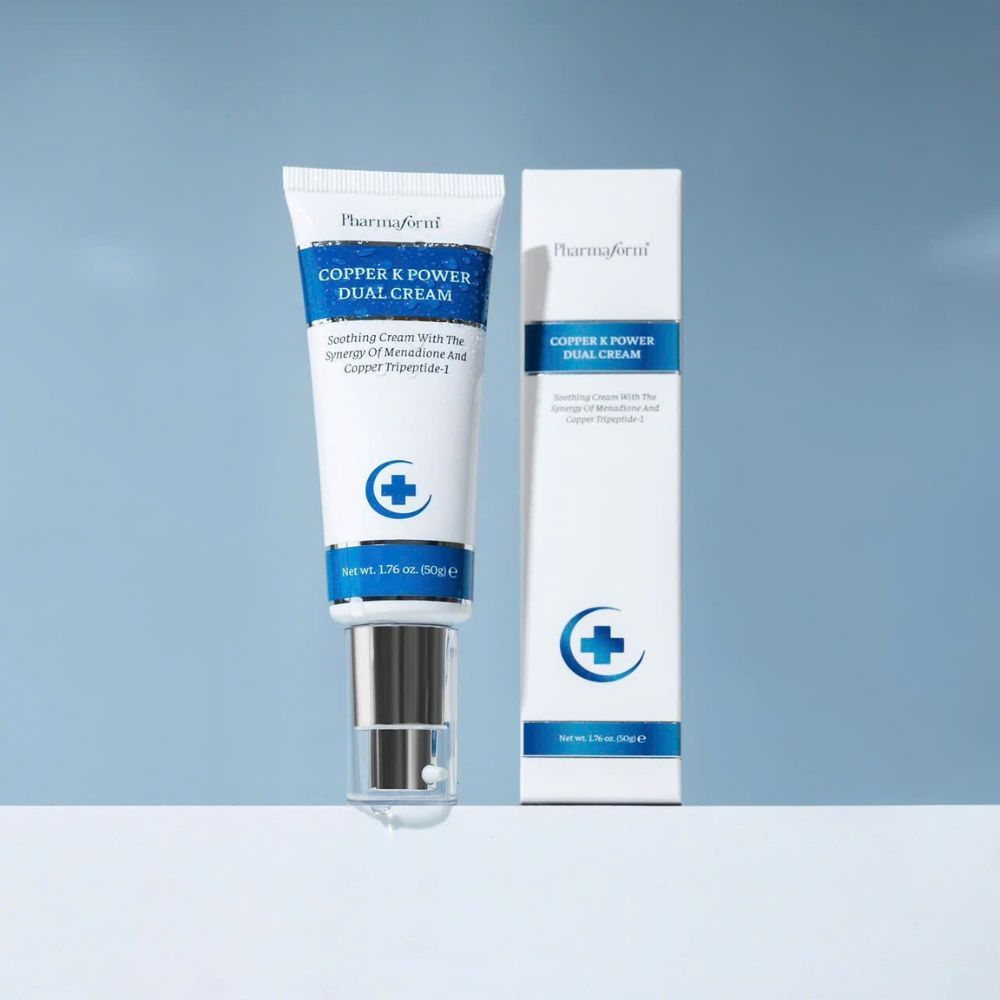 Ảnh 4 của Kem dưỡng Pharmaform Copper K Power Dual Cream giúp dưỡng ẩm, làm dịu, làm sáng, giúp da săn chắc.