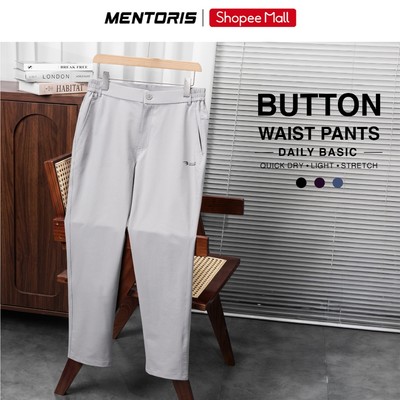 Quần Âu Nam MENTORIS Cao Cấp, Quần Âu Vải Gió Thể Thao,Form Regular Fit,Co Giãn Linh Hoạt MADC25W003