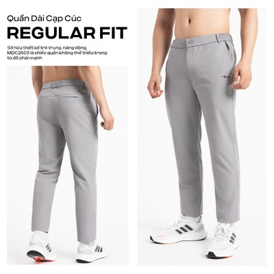 Quần Âu Nam MENTORIS Vải Gió Stretch Cao Cấp, Form Ống Suông Hiện Đại, Phù Hợp Mặc Đi Làm MADC25W003
