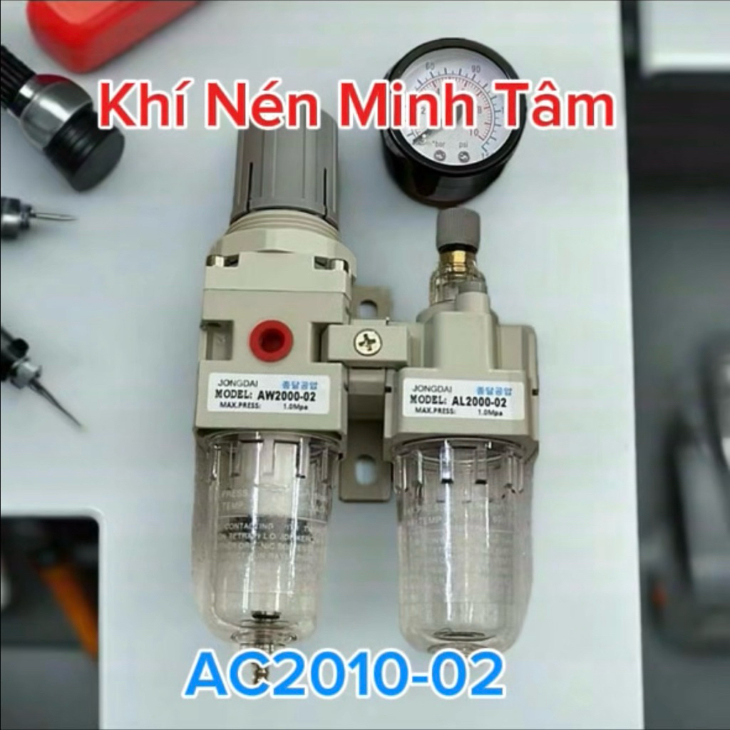 Bộ lọc tách nước máy nén khí AC2010-02, AC3010-03 và AC4010-04
