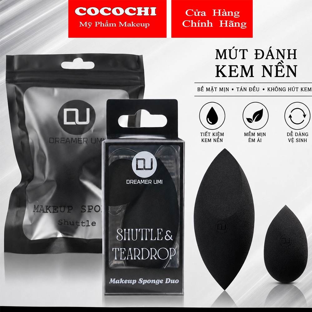 Mút đánh kem nền DREAMER UMI / Mút tán kem nền / Mút đen
