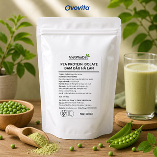Pea Protein OVOVITA – đạm hữu cơ từ đậu Hà Lan giúp bổ sung protein thực vật – eat clean - túi 500gr
