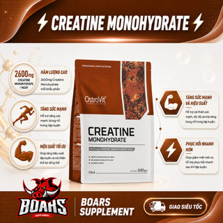[MẪU MỚI NHẤT] OSTROVIT CREATINE MONOHYDRATE TĂNG SỨC MẠNH TẬP LUYỆN VƯỢT TRỘI