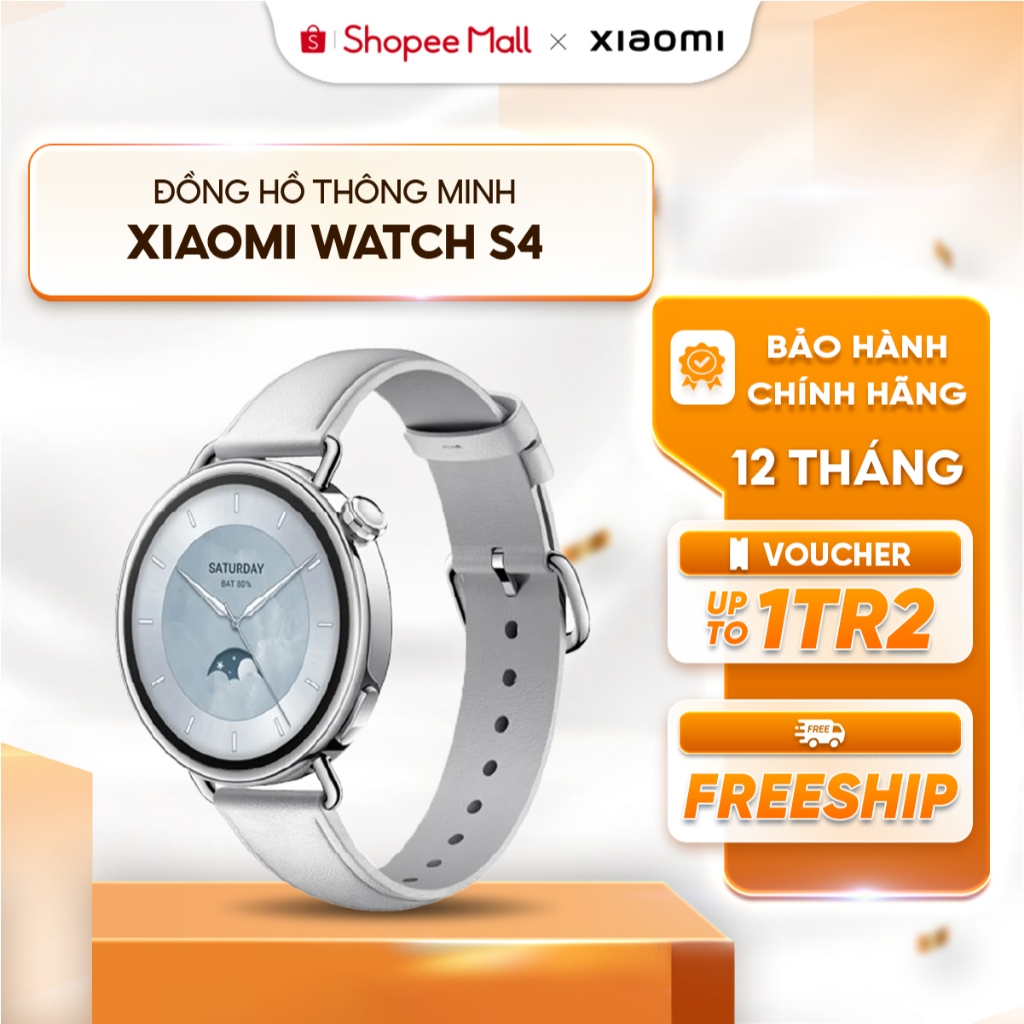 Đồng hồ thông minh Xiaomi Watch S4 - Màn hình AMOLED 1.43 inch - Pin 486mAh hoạt động lên đến 15 ngày