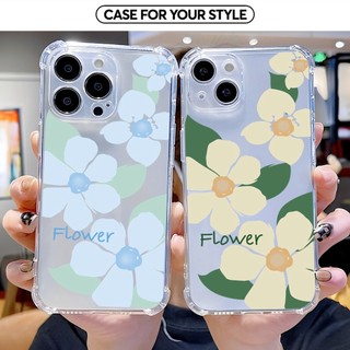 Ốp Lưng iPhone Cho 17 Pro Max/16 Pro Max/15 Pro/14 Pro Max/13 Chống Sốc Trong Dẻo Hình Hoa Flower