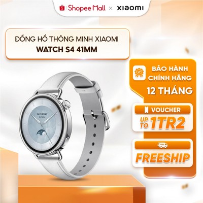Đồng hồ thông minh Xiaomi Watch S4 41mm - Màn hình AMOLED 1.32inch - 320mAh - 150+ chế độ thể thao - Chống nước 5ATM