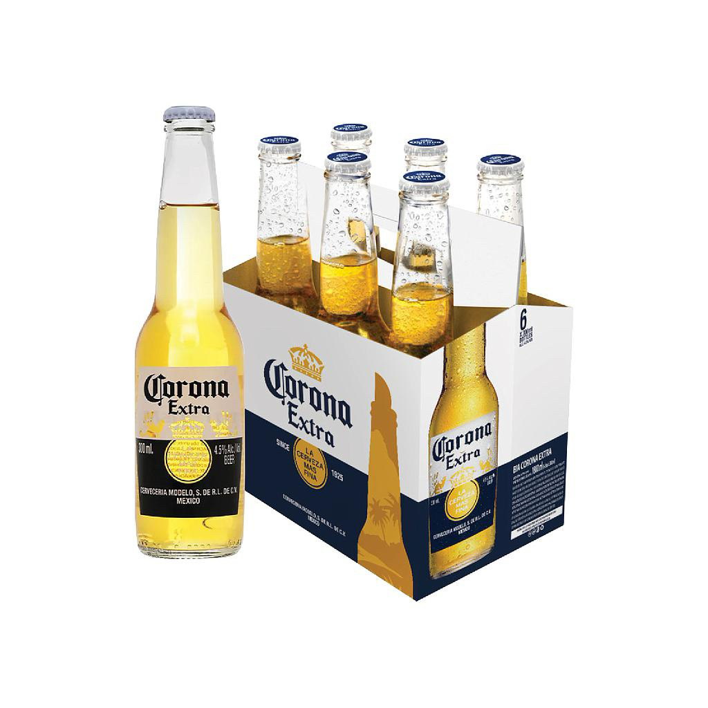 Lốc 6 Chai Bia Corona-Extra ( 300ml/chai ) Nồng Độ Cồn 4.5%