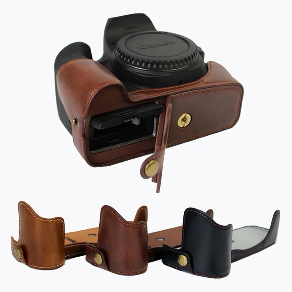 Halfcase cho CANON 600D 650D 700D 750D 800D 77D  ,ốp da bảo vệ máy ảnh CANON 600D 650D 700D 750D 800