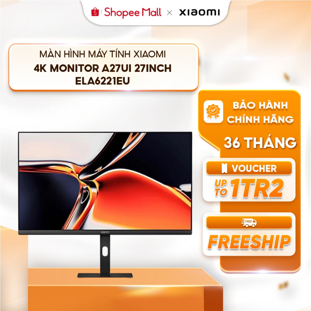 Màn hình máy tính Xiaomi 4K Monitor A27UI 27inch ELA6221EU - Màn hình cứng IPS - HDR10 - Giảm ánh sá