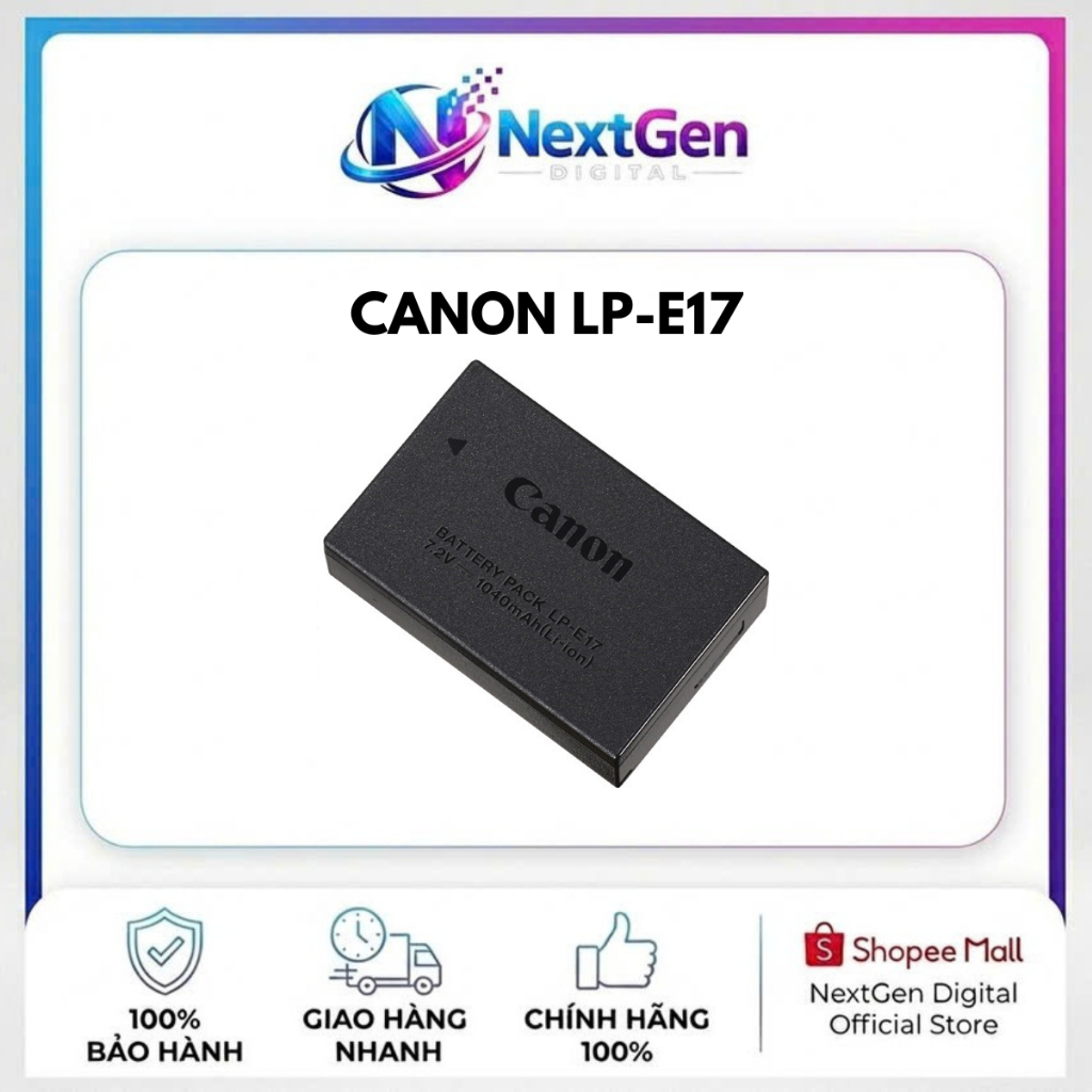 Pin Dùng Cho Máy Ảnh Canon LP-E17 | Hàng Mới Chính Hãng