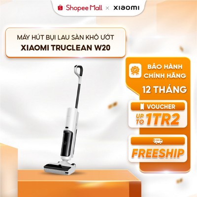 Máy hút bụi lau sàn khô ướt Xiaomi Truclean W20 - Lực hút 15000Pa - Vệ sinh con lăn tự động - Bảo hành 12 Tháng