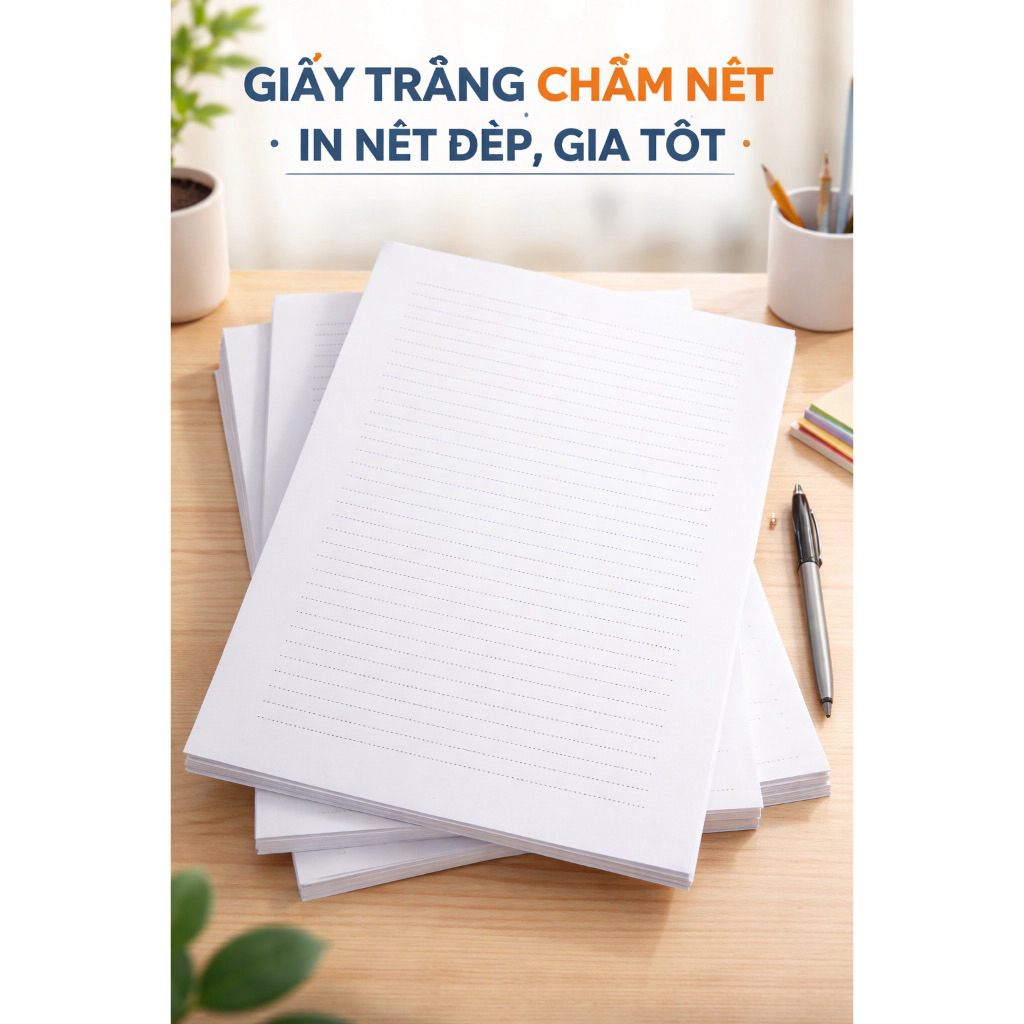 50 tờ Giấy a4 có dòng kẻ sẵn