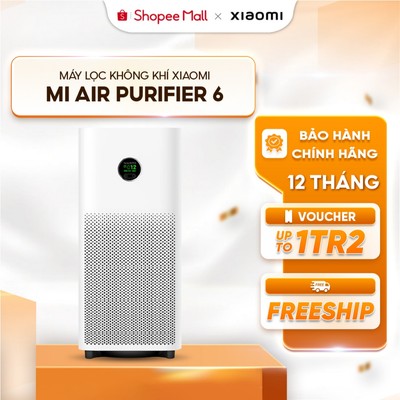 Máy lọc không khí Xiaomi Mi Air Purifier 4/ Purifier 6 - Lọc sạch 99.97% bụi bẩn - BH chính hãng 12 tháng