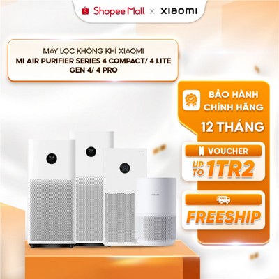 Máy Lọc Không Khí Xiaomi Mi Air Purifier Series 4 Compact/ 4 Lite/ Gen 4/ 4 Pro - Bảo hành chính hãng 12 Tháng
