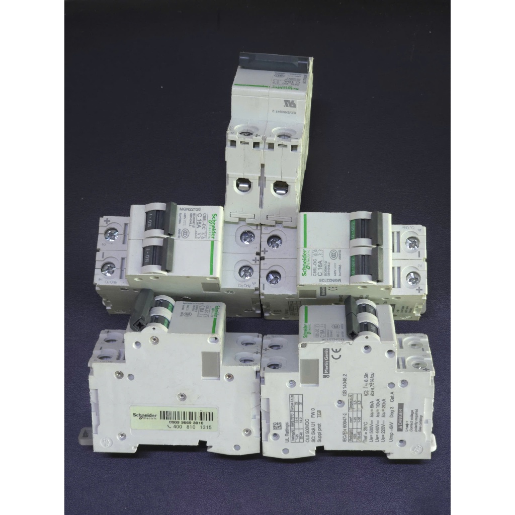 CB DC Schneider 16A 2P 440VDC C65L-DC | Aptomat DC Điện Mặt Trời | MCB DC Solar