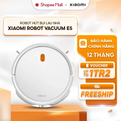 Xiaomi Vacuum E5 Robot Hút Bụi Thông Minh - Lực hút 2000Pa, 150m2 - Ba Cấp Độ Hút