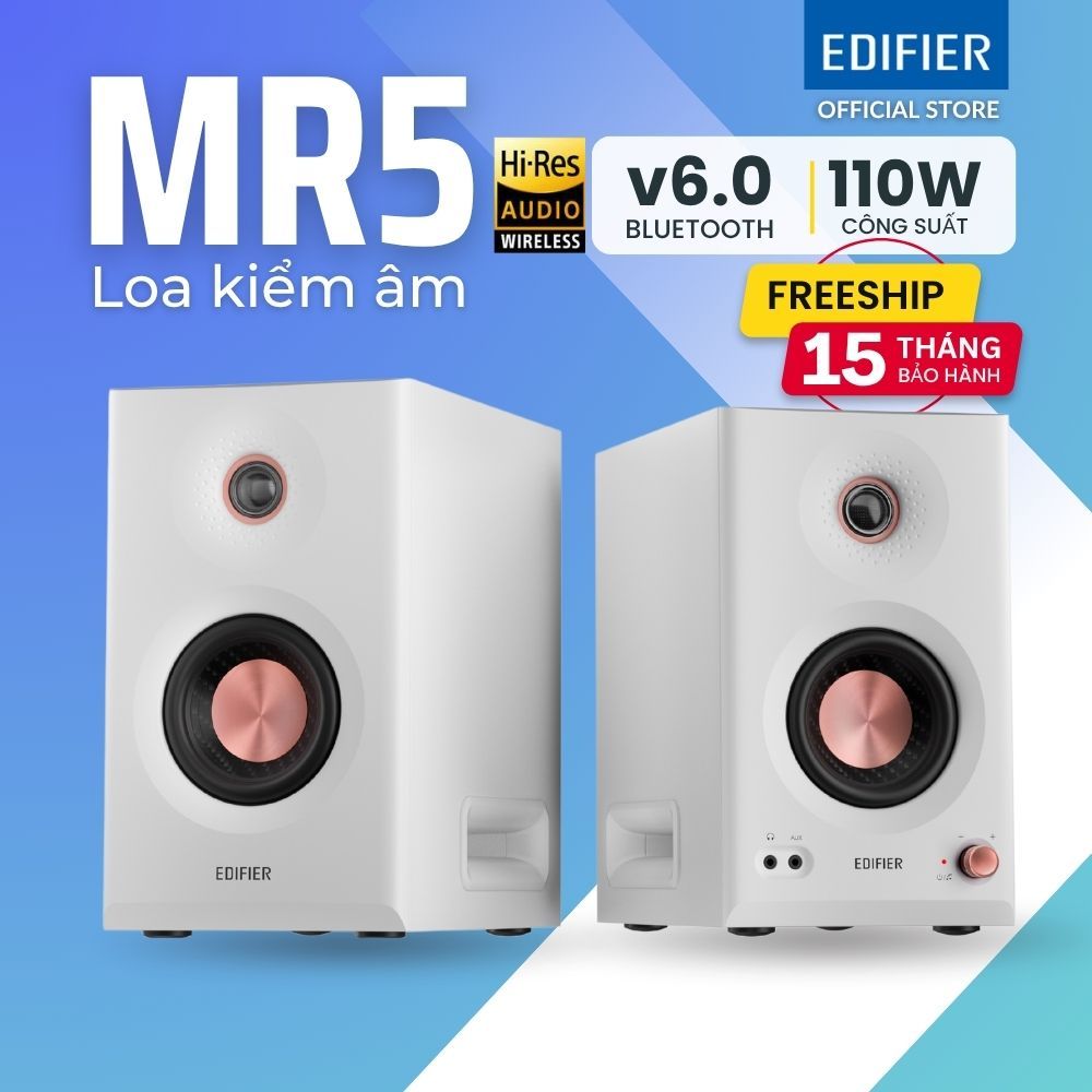 Loa Kiểm Âm Bluetooth Edifier MR5 110W,Làm Nhạc Chuyên Nghiệp,Kết Nối Máy Tính-Bảo Hành 12 Tháng