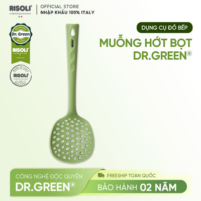 Risoli Dr.Green – Muỗng hớt bọt nylon chịu nhiệt 220°C chống xước