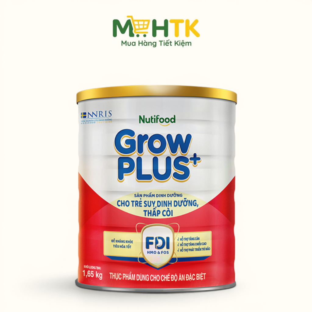 Sữa bột NutiFood Grow PLUS+ Đỏ cho trẻ từ 1 - 2 tuổi 900g