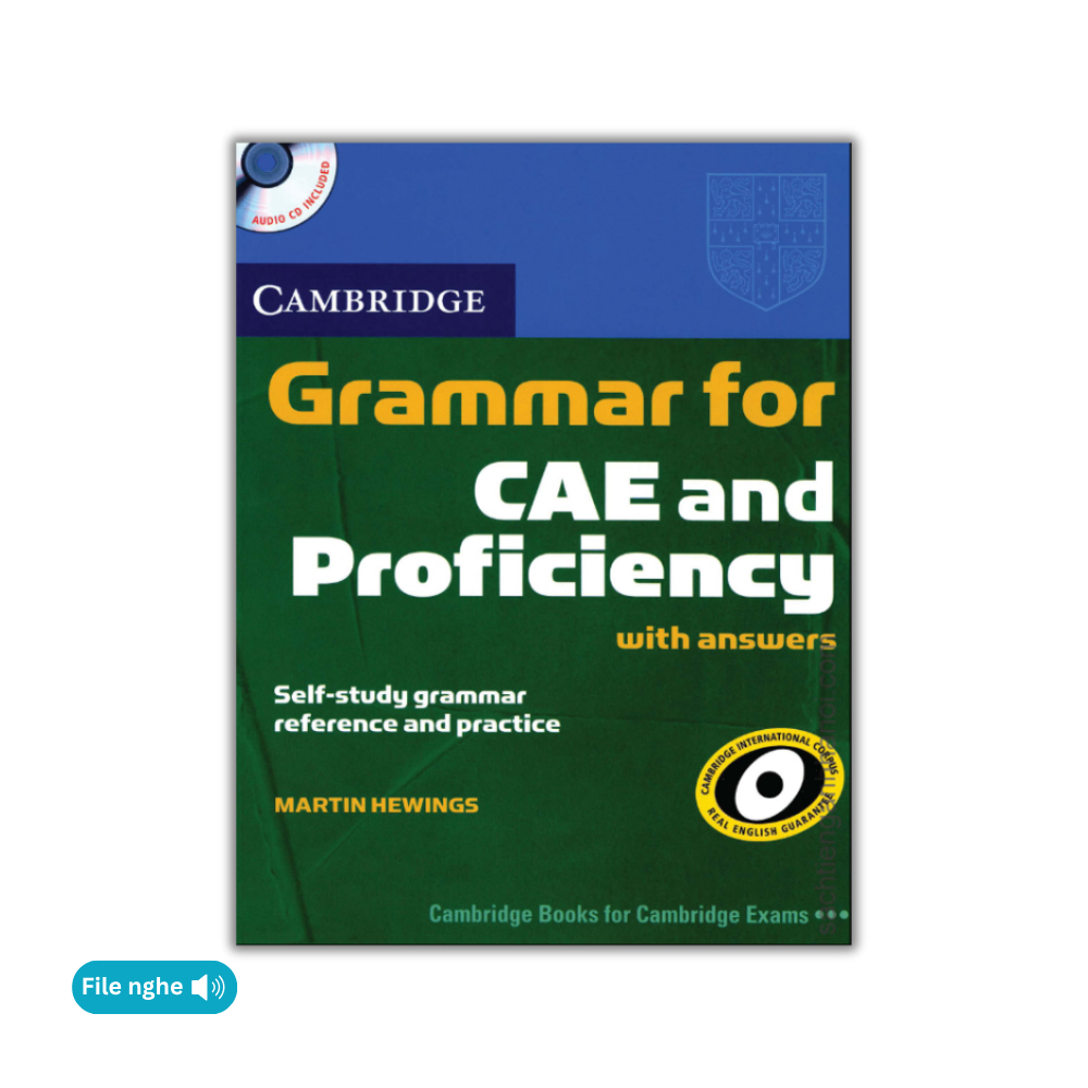 Sách - Grammar for CAE and Proficiency with answers ( 2009) - Bản in lazer đẹp