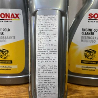 VỆ SINH ĐỘNG CƠ KHOANG MÁY SONAX ENGINE COLD CLEANER