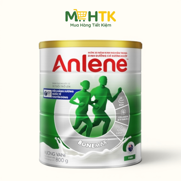 Sữa bột Anlene ít béo hương Vani 800g (Công thức 3X)