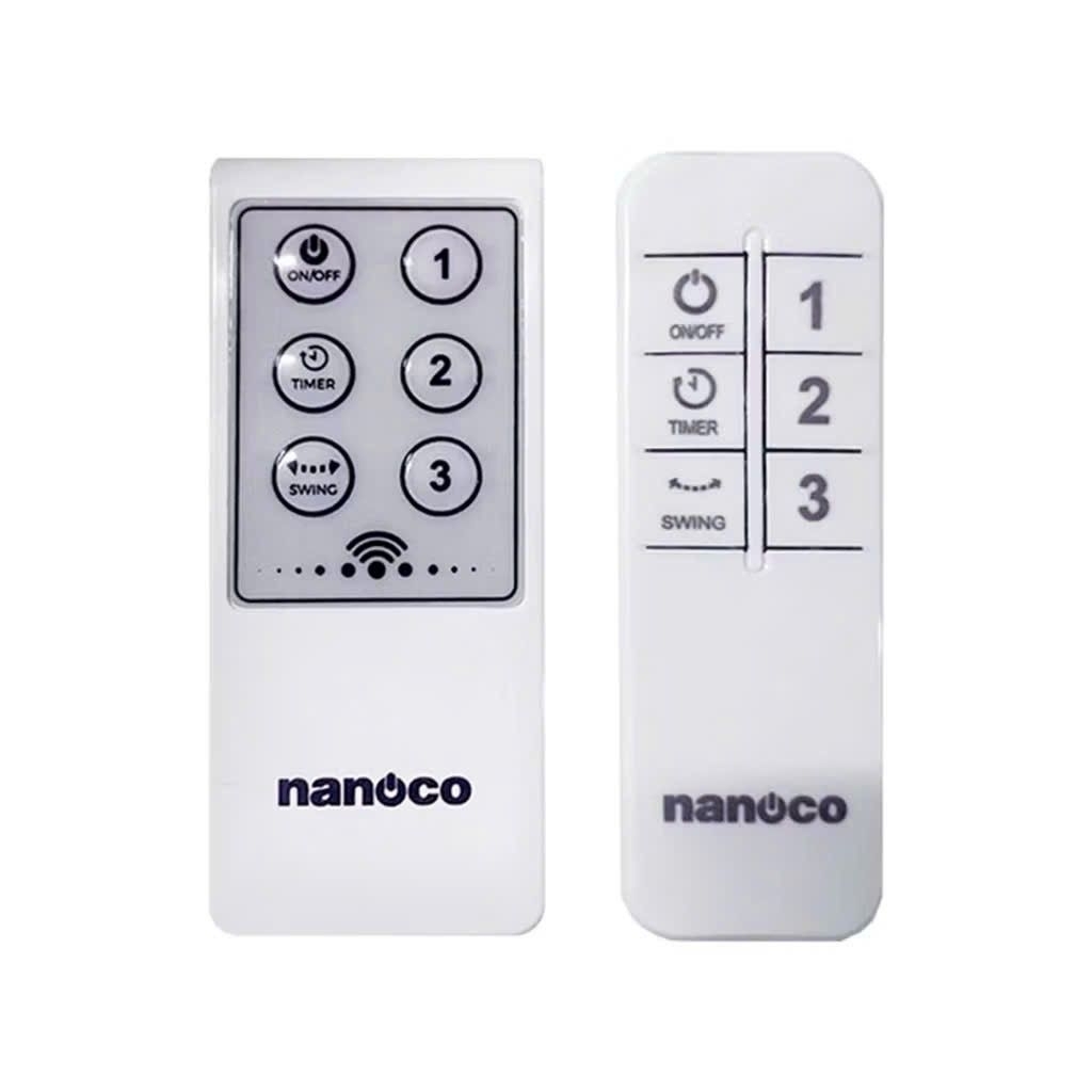 Remote Quạt nanoco mã NWF1612R/NLF1624/NWF1615/NOF16