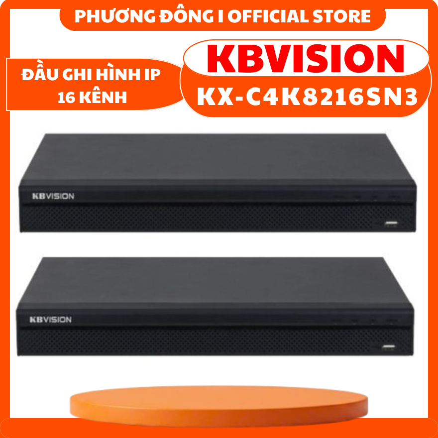 ĐẦU GHI HÌNH IP KBVISION KX-C4K8216SN3 16 KÊNH - CHUẨN TƯƠNG THÍCH ONVIF, HỖ TRỢ LÊN ĐẾN CAM 12MP, H