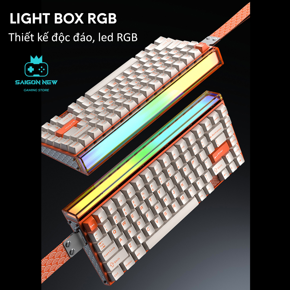 Bàn phím cơ Aula Hero75 HE bàn phím chơi game laptop,pc - Rapid Trigger, RT 0.01mm - Hỗ trợ 8k - Có Hotswap - LED RGB | BigBuy360 - bigbuy360.vn